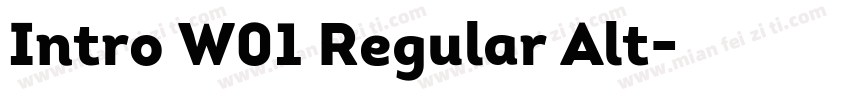 Intro W01 Regular Alt字体转换